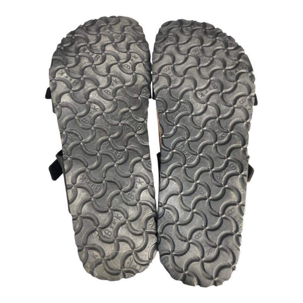 Birki’s By Birkenstock Women’s Tahiti Black Leather Double Strap Sandals Size-8 - Picture 7 of 10
